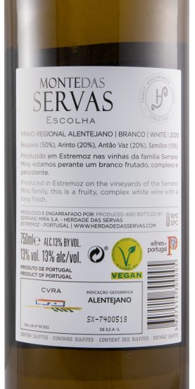 2020 Monte das Servas Escolha white
