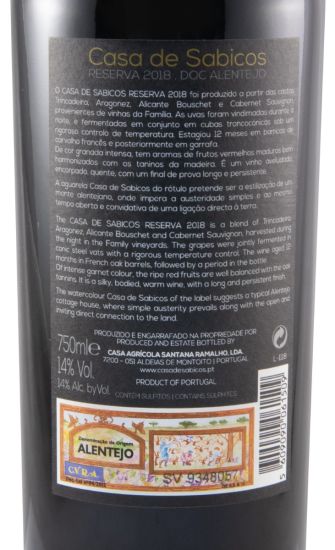 2018 Casa de Sabicos Reserva red