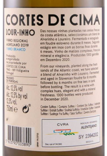 2019 Cortes de Cima Lour-inho white