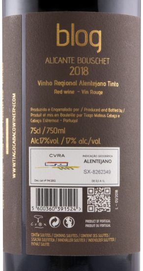 Pack Blog Special Edition by Tiago Cabaço Petit Syrah + Touriga Nacional + Alicante Bouschet red