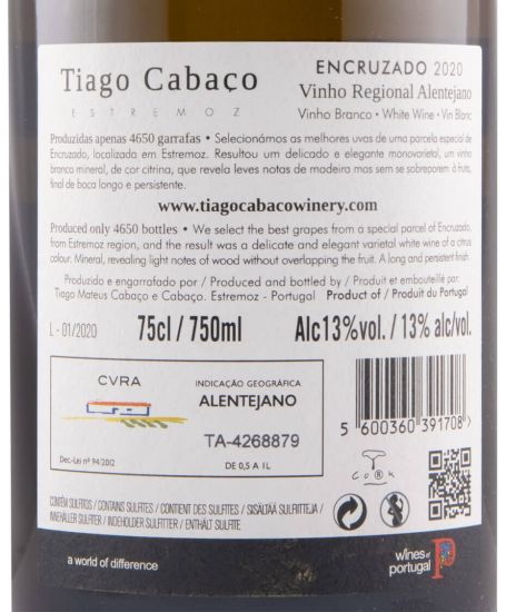 2020 Tiago Cabaço Encruzado white
