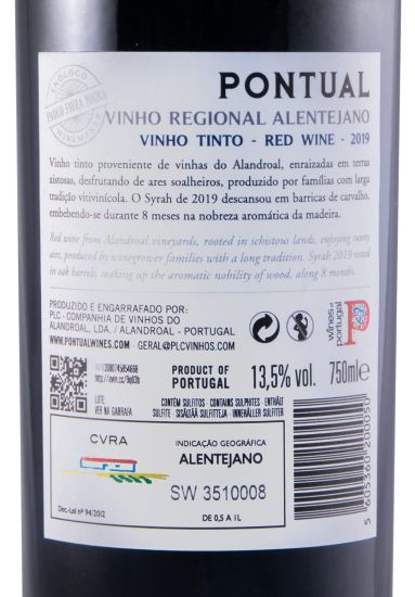 2019 Pontual Syrah red