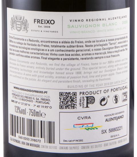 2020 Herdade do Freixo Sauvignon Blanc branco