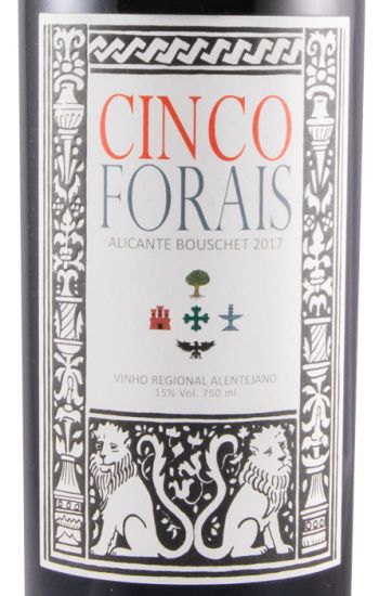 2017 Cinco Forais Alicante Bouschet Reserva tinto