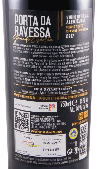 2017 Porta da Ravessa Grande Escolha tinto