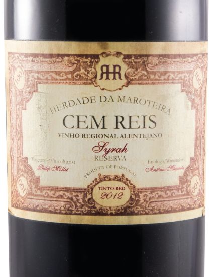 2012 Herdade da Maroteira Cem Reis Syrah Reserva red