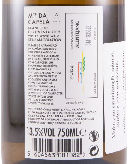2019 Monte da Capela Curtimenta white