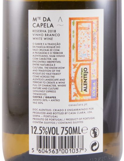 2018 Monte da Capela Reserva branco