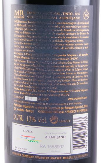 2012 Ravasqueira Premium Touriga Nacional tinto
