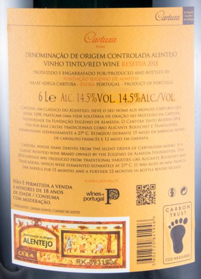 2015 Cartuxa Reserva tinto 6L