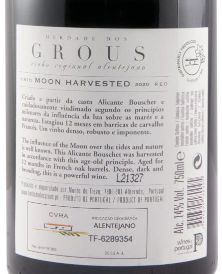 2020 Herdade dos Grous Moon Harvested red
