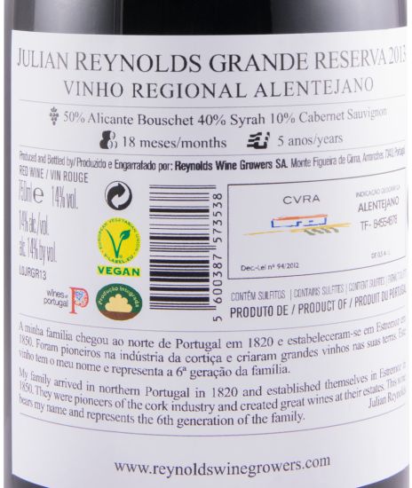 2013 Julian Reynolds Grande Reserva tinto