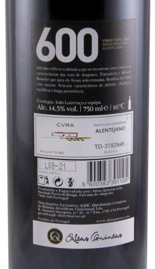 2020 Altas Quintas 600 red