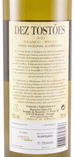 2021 Herdade da Maroteira Dez Tostões branco
