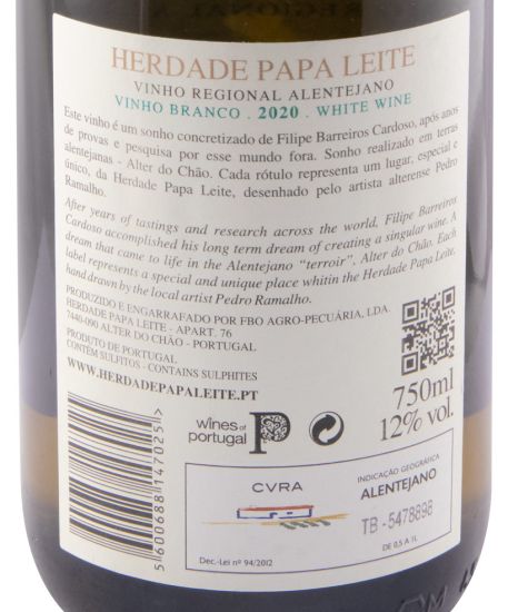 2020 Herdade Papa Leite C50 white