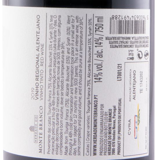 2019 Herdade do Monte Branco Limited Edition red