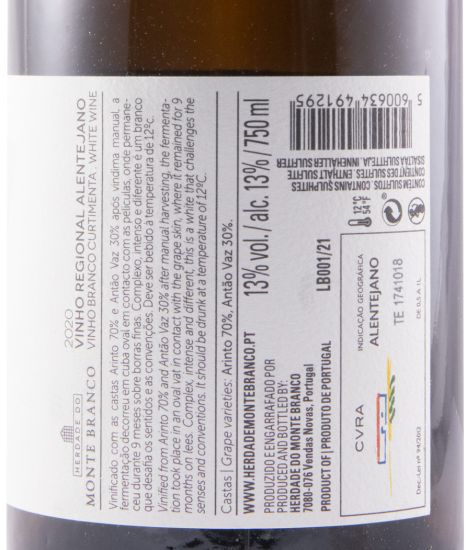2020 Herdade do Monte Branco Limited Edition white
