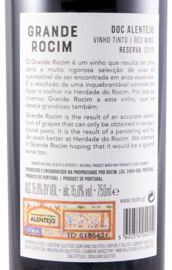 2019 Grande Rocim Reserva red