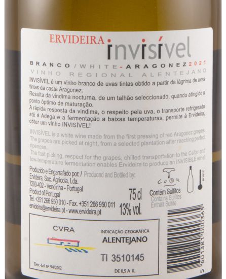 2021 Invisível Aragonez white