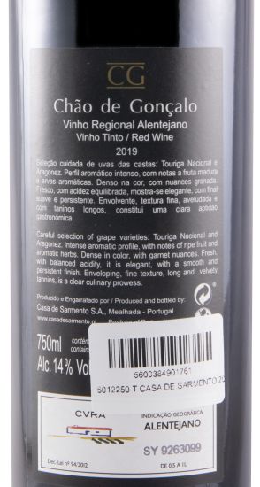 2019 Casa de Sarmento Chão Gonçalo tinto