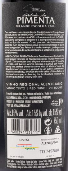 2019 Herdade da Pimenta Grande Escolha red