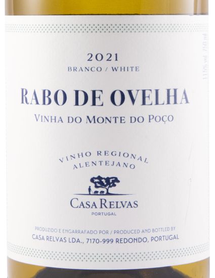 2021 Casa Relvas Rabo de Ovelha Vinha do Monte do Poço branco