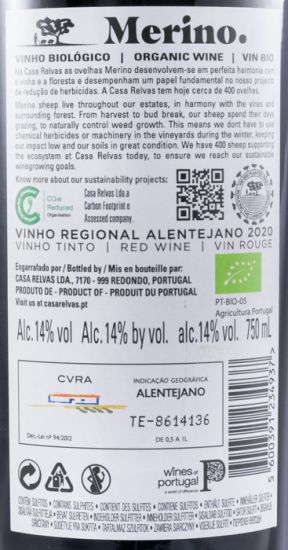 2020 Merino biológico tinto