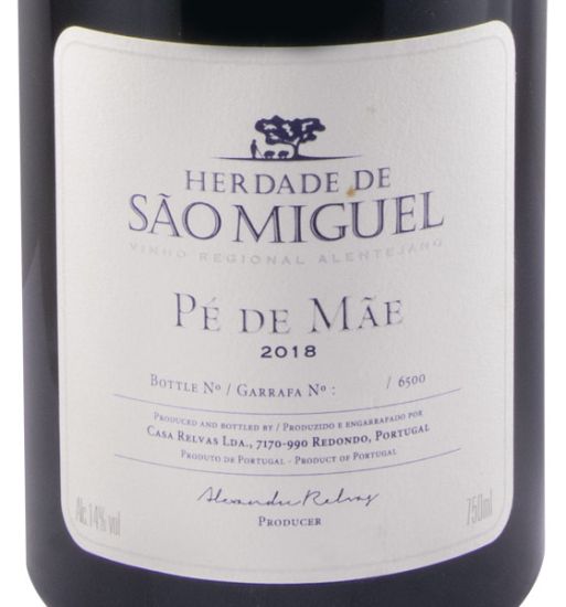 2018 Herdade de São Miguel Pé de Mãe tinto