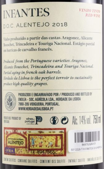 2018 Herdade da Lisboa Infantes red