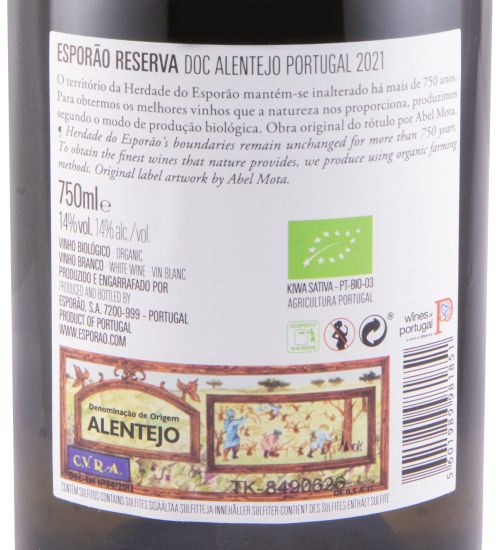 2021 Esporão Reserva biológico branco