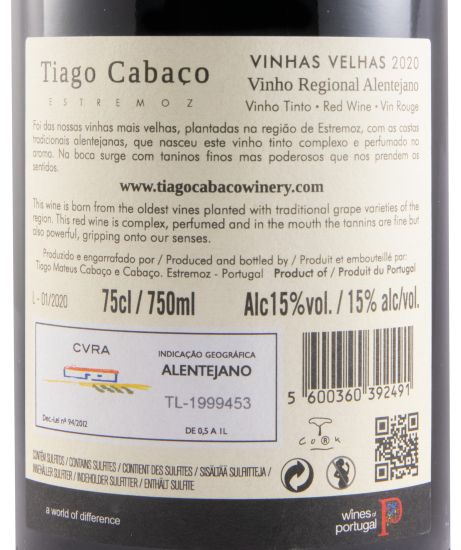 2020 Tiago Cabaço Vinhas Velhas red