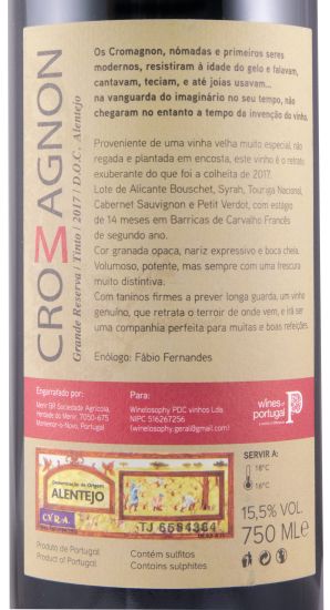 2017 Cromagnon Grande Reserva red