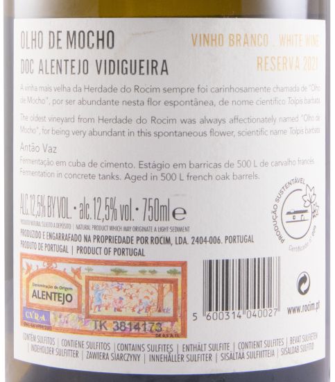 2021 Herdade do Rocim Olho de Mocho Reserva white