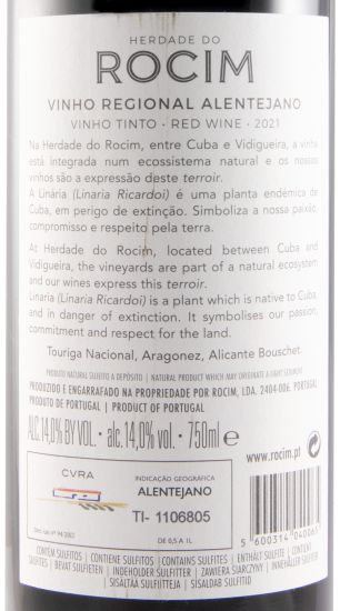2021 Herdade do Rocim red