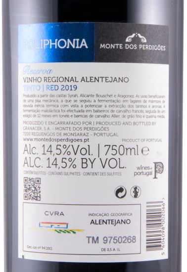 2019 Poliphonia Reserva tinto
