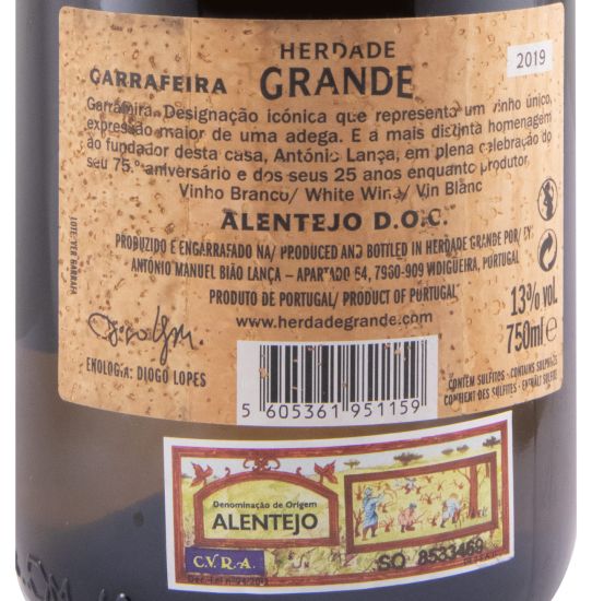 2019 Herdade Grande Garrafeira white