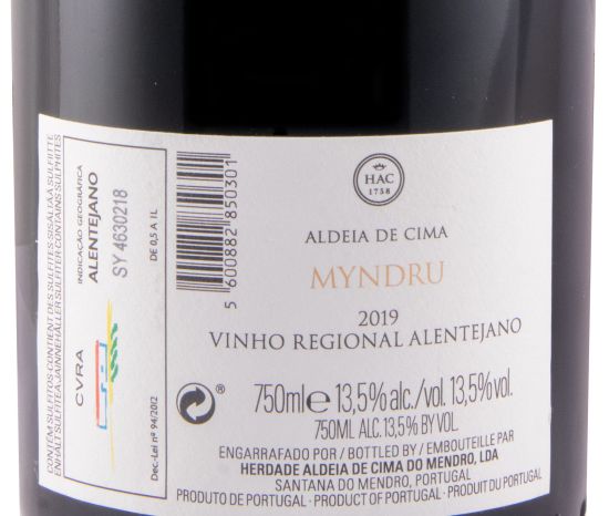 2019 Herdade Aldeia de Cima Myndru tinto