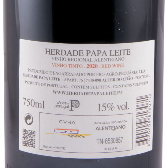 2020 Herdade Papa Leite Pacto do Diabo red