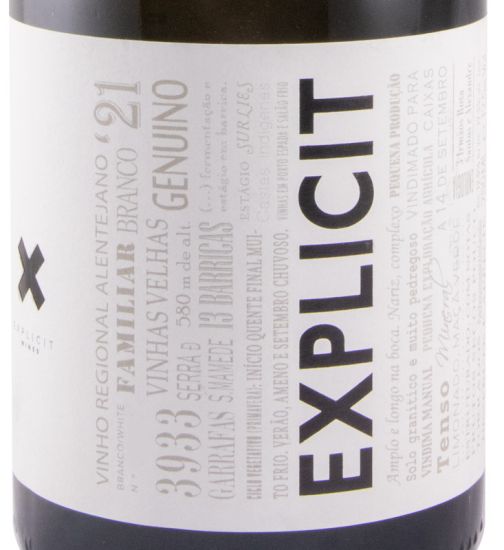 2021 Explicit Vinhas Velhas white
