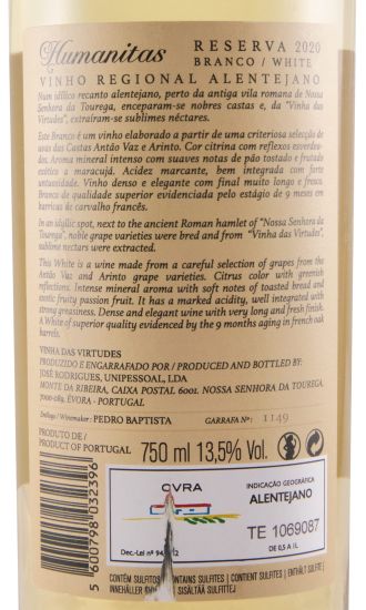 2020 Humanitas Reserva branco