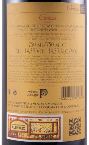 2017 Cartuxa Reserva red
