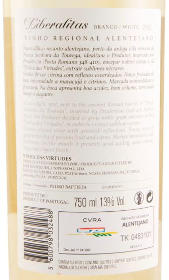 2021 Liberalitas white (damaged label)