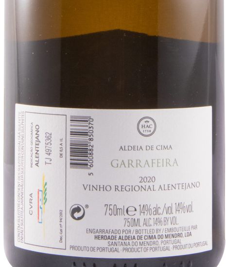 2020 Herdade Aldeia de Cima Garrafeira branco