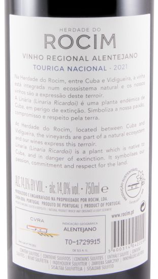 2021 Herdade do Rocim Touriga Nacional red