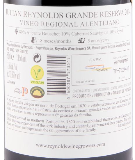 2014 Julian Reynolds Grande Reserva tinto
