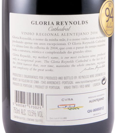 2004 Gloria Reynolds Cathedral red