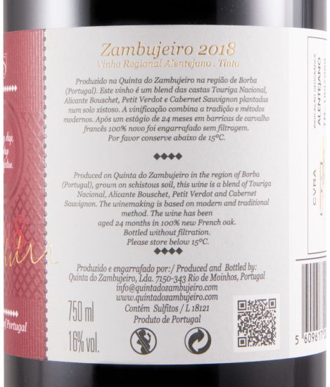 2018 Zambujeiro red