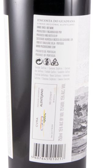 2018 Encosta do Guadiana Alicante Bouschet red