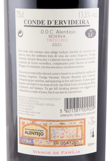 2021 Conde D'Ervideira Reserva tinto