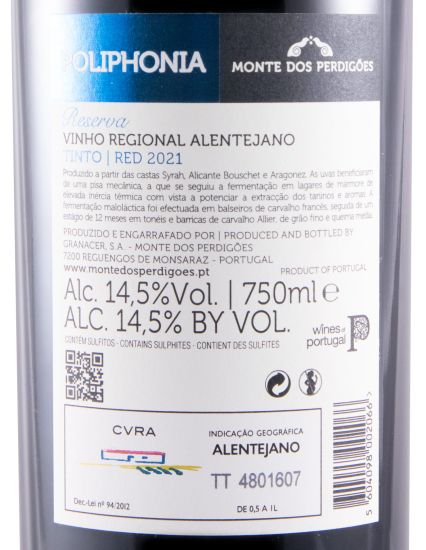 2021 Poliphonia Reserva tinto